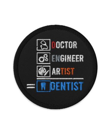 Embroidered Patch Humorous Orthodontics Orthodontist Dental Expert Novelty Endodontist Endodontics Surgeon Medicine Black