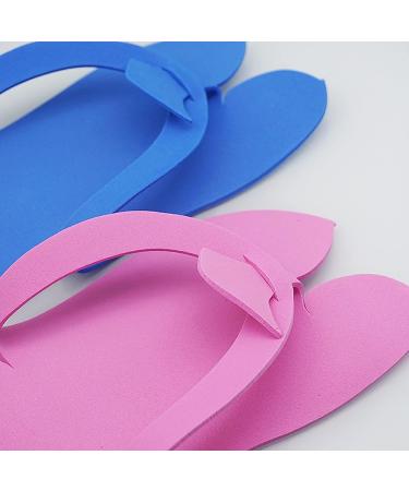 Khakho 24 Pair Eva Disposable Anti-Slip Pedicure Slippers Disposable Flip Flops Foam Slippers Spa Slippers for Salon Nail Foot Spa One Size 24 Pairs a - Buy Online on GoSupps.com