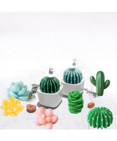 Timisea 6 Pack Succulent Silicone Mold for DIY Cactus Flower Resin Crafts - Buy Online on GoSupps.com