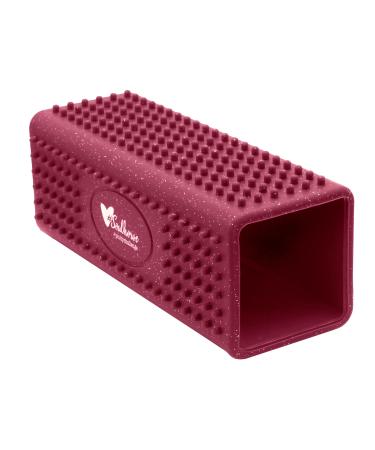 Soulhorse animal hair remover pinky silicone brush to remove animal hair fluff lint from dog horse cat & other pets on clothing carpet car bed sofa etc.