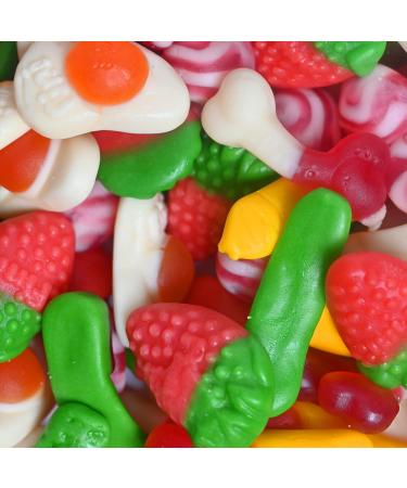  Fini Finished! Lot of 1 kg bag of rubber candy for fingers eggs bones and strawberries - Buy Online on GoSupps.com