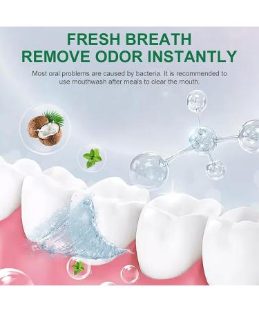 Natural Coconut Oil Mouthwash for Fresh Breath | Ayurvedic Brightening Formula - 237ml - Buy Online on GoSupps.com