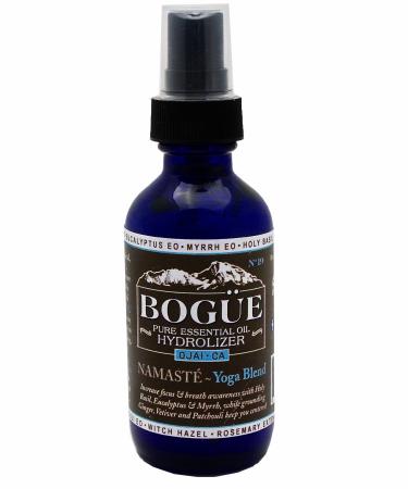 BOGUE Pure Essential Oil HYDROLYZER- N 19 BESPOKE "Namaste" Yoga Blend Increase Focus & Breath awareness with Holy Basil Eucalyptus & Myrrh grounding Ginger Vetiver & Patchouli keep you centered