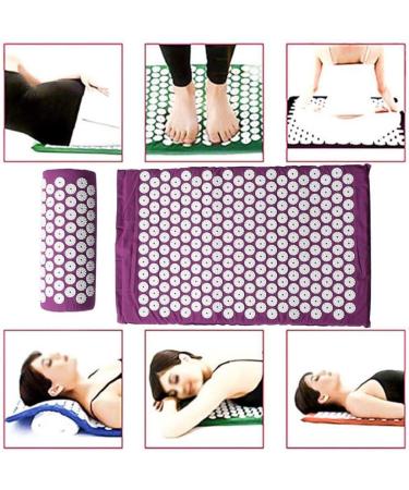 Belissy Massage Pillow Mat | Acupressure Relief for Body Pain | Purple Massage Cushion - International Shipping Available - Buy Online on GoSupps.com