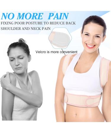 Posture Corrector for Men and Women Adjustable Upper Back Support Adjustable Spinal Posture Correction Belt X-Small Pink - Buy Online on GoSupps.com