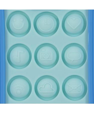 Nuby Baby Teething Toy - BPA Free Sensory Popper Cellphone - Blue - 3+ Months - Buy Online on GoSupps.com