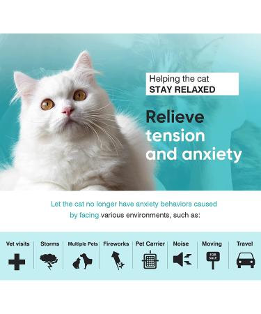 Calming Collar for Cats - 4 Pack Cat Anxiety Relief - Lasts 30 Days - Adjustable Pheromone Collar for Kittens - Comfort and Relaxation - Black - Buy Online on GoSupps.com