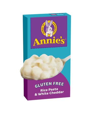 Annies White Cheddar Shells Gluten Free Mac and Cheese Dinner with Rice Pasta, Kids Macaroni and Cheese Dinner, 6 OZ (Pack of 12) Rice Pasta & White Cheddar