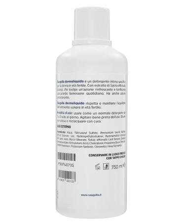 Buyfarma Promo Pack: 2 Saugella Dermoliquid 750ml Intimate Cleanser pH 3.5 with Sage Extract 1.5L + Free Shipping Worldwide - Buy Online on GoSupps.com