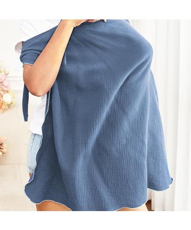 Blue Nursing Cover & Scarf for On-the-Go Moms | 75x95 CM Nursing Apron - Buy Online on GoSupps.com