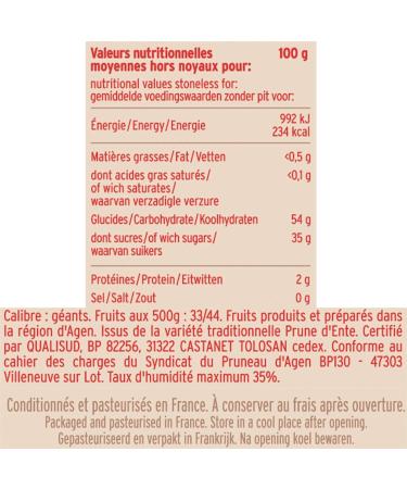 Albert M n s - Dried Fruits - Giant Agen PGI Prunes 250 g - Buy Online on GoSupps.com