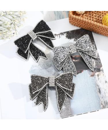 Hair Clips Crystal big bow hairpin women's ponytail girl hair accessories rhinestone hairpin hairpin strap Blue Hair Clips (Size : H ab) - Buy Online on GoSupps.com