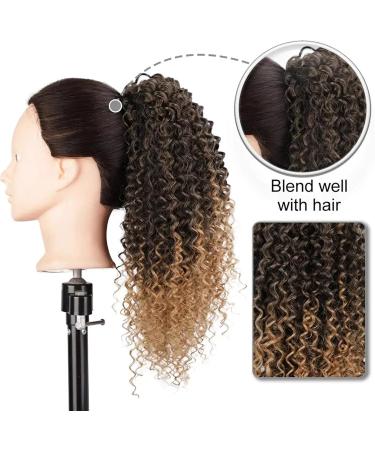 Short Kinky Curly Ponytail Extension Afro Synthetic Drawstring Ponytail Extensions Clip in Curly Fake Hair Pony Tail Hairpiece for Black Women (Color : 1B-27) - Buy Online on GoSupps.com