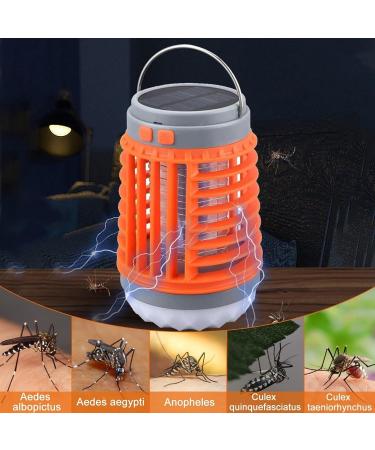 Mosquito Zapper Electric Fly Killer Mosquito Lamp Mosquito Killer Light Camping Portable Rechargeable Indoor Outdoor(Color:Orange) - Buy Online on GoSupps.com