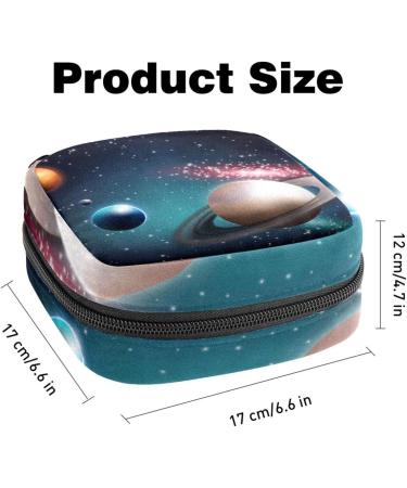Women s Travel Makeup Organizer with Menstrual Cup Pocket - Galaxy Color - Big Capacity Band Storage - Buy Online on GoSupps.com