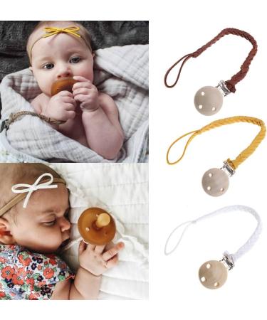Hero's Pacifier Chain | Braided Bohemian Baby Nipple Clip & Holder | Stylish Rabbit Decor for Easter - Buy Online on GoSupps.com