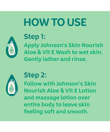 Johnson's Skin Nourishing Moisture Baby Body Wash - Aloe & Vitamin E, Hypoallergenic, Tear-Free & Paraben-Sulfate-Free - 20.3 fl. oz - Buy Online on GoSupps.com