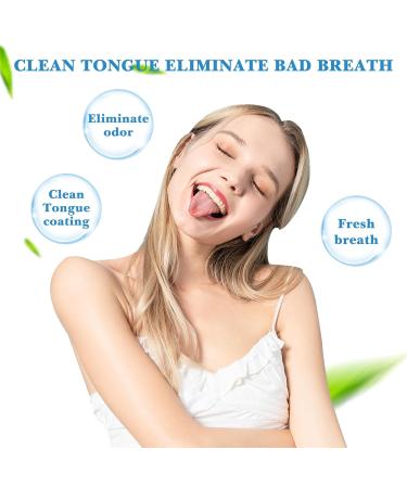 Scraper Bamboo Brush for Adults - Eco-Friendly Toothbrush Set (4pcs) for Deep Oral Cleaning - White - Buy Online on GoSupps.com