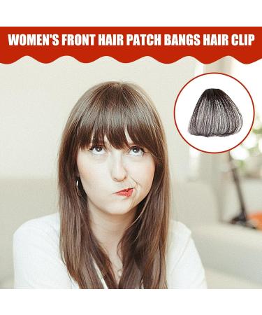 Lightweight Clip in Bangs | Wavy Bangs Wigs | Natural Fake Bangs Wispy Fake Fringe Beauty Artificial Headwear Collectible Items Fakes Fringes Ideal for Women Brown black - Buy Online on GoSupps.com