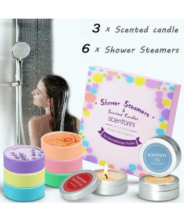 Mothers Day Shower Steamers & Candles Set - Aromatherapy Bombs for Home Spa Experience - Buy Online on GoSupps.com
