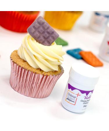 Colour Splash Additions Chocolate Colour | Violet Cocoa Butter For Cake Decorations Truffles Chocolates | Chocolate Paint - 30g - Buy Online on GoSupps.com