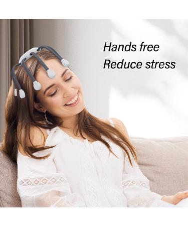 Buy Electrical Head Massage Device - LED Scalp Massager with 5 Vibration Modes for Ultimate Relaxation | International Shipping - Buy Online on GoSupps.com