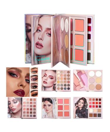 Palette De Maquillage En Forme De Livre - Coffret De Maquillage Pour Les Femmes - Palette D' Paupi res Portable - Pour Voyageurs D butants Artistes Mari es Amateurs De Beaut Quotidien Mariage v nem