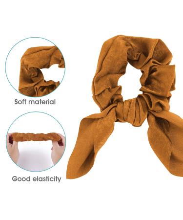Shop Sibba 9-Piece Elastic Hair Ties with Bow & Rabbit Ears | Silk Ponytail Holders for Women & Girls International Shipping Available - Buy Online on GoSupps.com