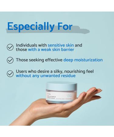 IUNIK Beta-Glucan Non-Sticky Deep Moisture Hydration 3x Barrier Cream Day&Night Moisturizer Quick Absorption Barrier Strengthening for Sensitive Dry Skin with Shea Butter Panthenol Korean Skincare - Buy Online on GoSupps.com