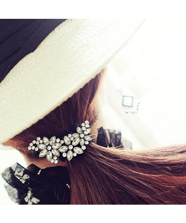 Wedding Hair Accessories Silver Diamante Bridal Hair Clips Sparkly Rhinestone Hair Barrettes Prom Hair Accessories French Hair Jewelry Hair Pieces for Women Bridal Bridesmaid - Buy Online on GoSupps.com