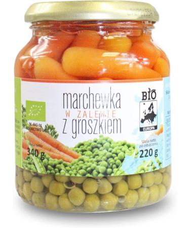  BIO EUROPA ZANAHORIE IN A LAGOON WITH GUISANTS ON A 340g (220g) ORGANIC BOTTLE - ORGANIC EUROPE - Buy Online on GoSupps.com