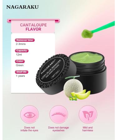NAGARAKU Eyelash Extensions Glue Remover Cream - 12ml Mild & Non-Stimulating with Fruit Fragrance | Professional Adhesive Removal for Salons - Buy Online on GoSupps.com