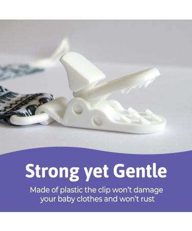 Putska 4 Pack Pacifier Clip Set for Boys and Girls - Unisex Teething Pacifier Holder with MAM Attachment - Buy Online on GoSupps.com