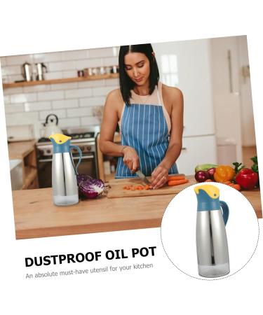 Zerodeko 1pc Lecythus Vinegar Pot Oil Holder Olive Oil Pot Glass Vinegar Dispenser Olive Oil Dispenser Olive Oil Storage Can Automatic Opening Closing Bottle Metal Pp Storage Tank Leakproof 9X9CM Yellow - Buy Online on GoSupps.com