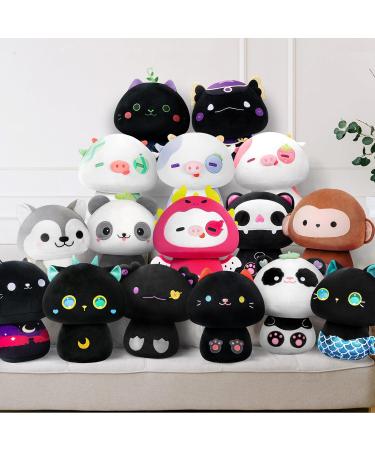 Mewaii 8'' Cow Mushroom Pillow Plush Toy (Dragon Fruit Headgear) - Cuddly 8 Inch Stuffed Animal for Kids - Buy Online on GoSupps.com