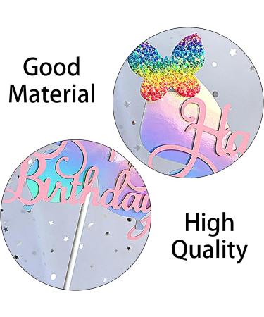 12 Pcs Butterfly Cake Toppers 3D Butterfly Cupcake Topper Sequins Glitter Happy Birthday Cake Decoration for Baby Shower Birthday Party Supplies(Random Colors) - Buy Online on GoSupps.com