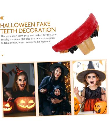 Coheali Halloween Teeth - Creepy Prosthetic Teeth for Pirate Costumes & Funny Decorations - Buy Online on GoSupps.com
