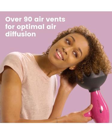 Xtava Black Orchid Hair Diffuser for 1.8 inch Blow Dryer Nozzle - Buy Online on GoSupps.com
