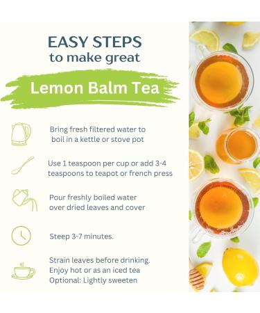 Organic Lemon Balm Tea 250g Loose Leaves Premium Herbal Tea Caffeine-Free Melissa Officinalis Tisane de M lisse | DRAGONFLY HERBS - Buy Online on GoSupps.com