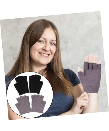 POPETPOP Moisturizing Gel Gloves 2 Pairs Half Finger Moisturizing Gloves Essential Oil Apparel Gel Miss Women Fingerless Gloves - Buy Online on GoSupps.com