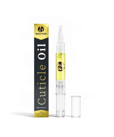 Cuticle Oil Pen with Milk & Honey - Nail and Cuticle Protector - Nail Care and Nail Growth Treatment - Acrylic Nail Art Accessory - Contains Vitamin E