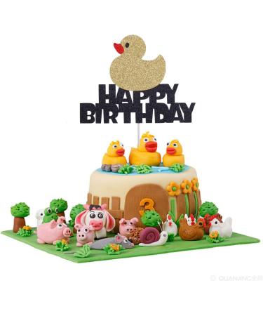 Anxdh sparkling duck cake topper duck birthday party decoration - Buy Online on GoSupps.com