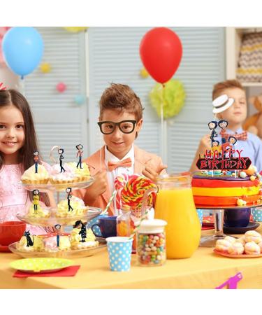 Coraline Theme Birthday Party Supplies Coraline Cake Decorations with 1pcs Cake Topper 24pcs Cupcake Toppers for Kids Coraline Birthday Party Decorations - Buy Online on GoSupps.com