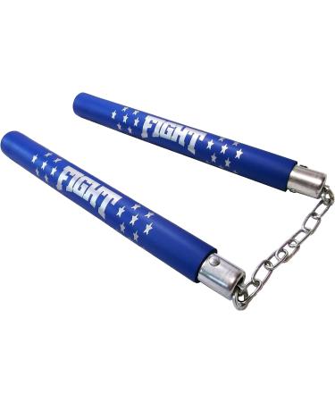 Rubber Nunchucks Martial Arts Training Nunchakus for Kids & Adults - Blue - Buy Online on GoSupps.com