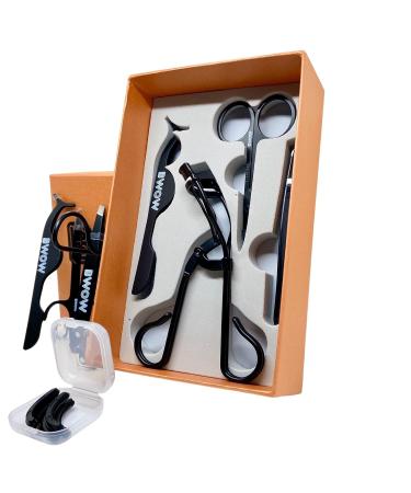 Pro Glam Fix Ultimate Precision Eyebrows & Eyelashes Set - Durable Stainless Steel Tools Easy Grip Tweezers Scissors & Curler for Flawless Beauty - Buy Online on GoSupps.com