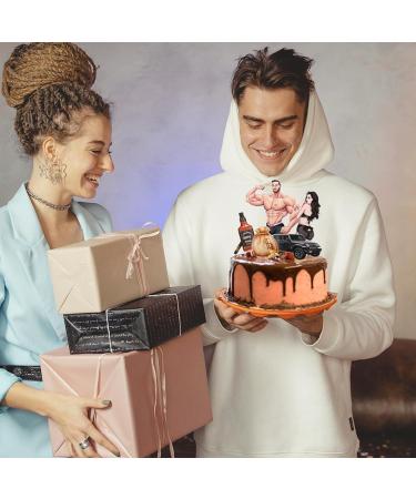 Birthday Cake Decorating Supplies Cake Accents for Men and Women Happy Birthday Theme Cake Decorations Beautiful Decorations for Baking Cakes (6 PCS) - Buy Online on GoSupps.com