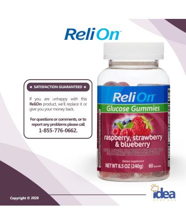 ReliOn Glucose Gummies - 60 Ct Dietary Supplement Bundle for Diabetes Care | Exclusive Better Idea Guide - Buy Online on GoSupps.com