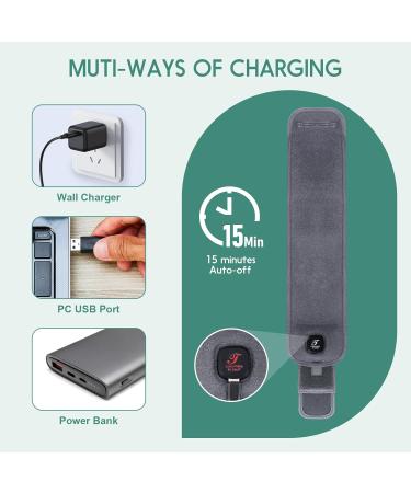 Wrist Heating Pad - Cordless Hand Wrap Brace for Carpal Tunnel & Arthritis Relief | 3 Heat Levels | 3000mAh | Perfect Travel Gift (Grey - Buy Online on GoSupps.com