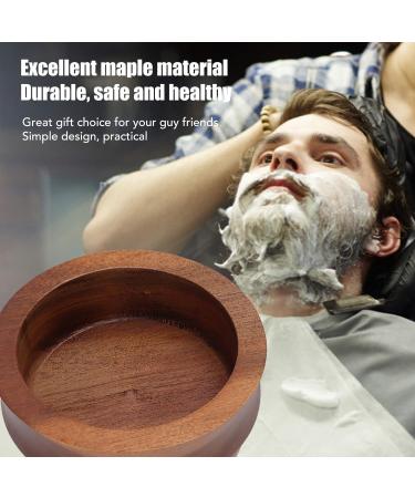 Zooke Men's Wooden Shaving Brush Bowl - Portable Non-Stick Shaving Mug with Lid for Foam & Travel - Buy Online on GoSupps.com