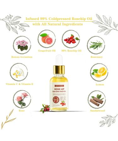 3 Pack Face Oil Gua Sha Set - Organic Rosehip Seed Oil Vitamin E & C - Facial Massage Oil & Gua Sha Tool - Buy Online on GoSupps.com
